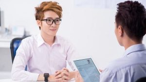 Asked questions in an interview