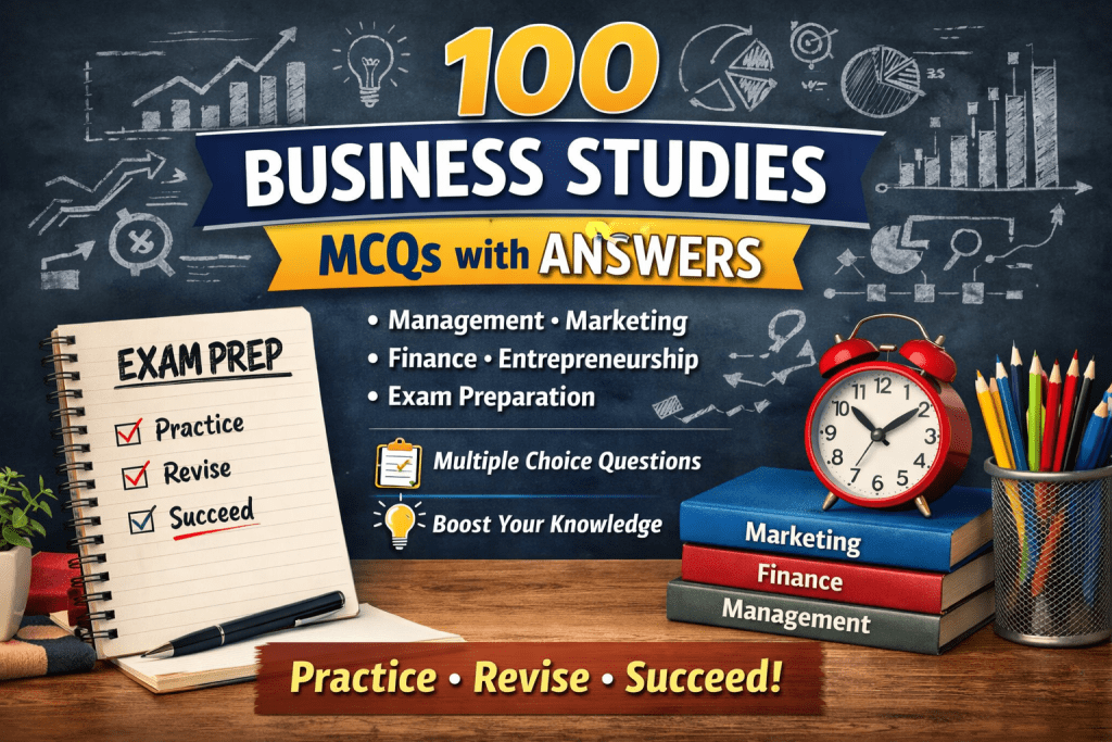 100 Business Studies MCQs with Answers