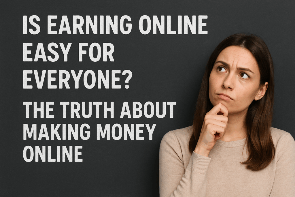 Is Earning Online Easy for Everyone