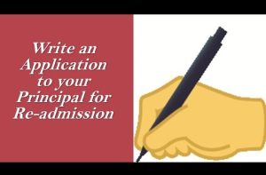 Application to principal re-admission