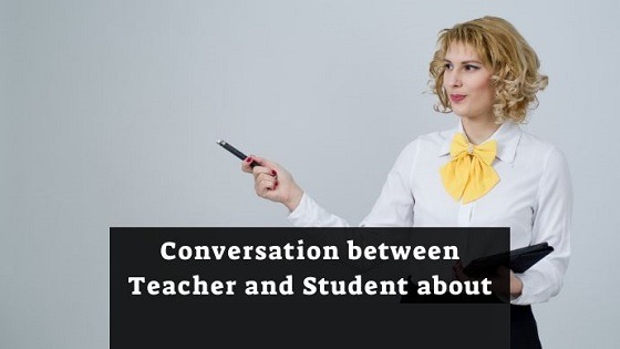 A dialogue between a teacher