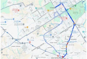 Driving Directions Murree Road From Islamabad to Saddar, Rwp via Murree Rd