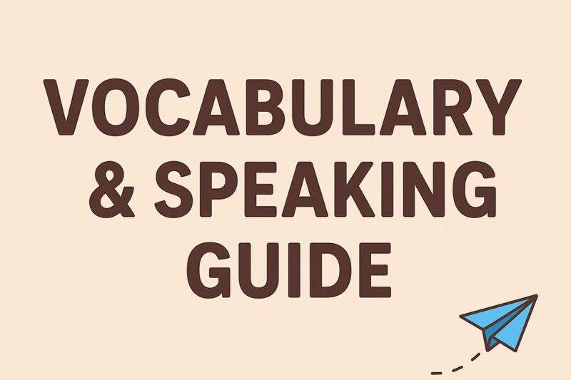 English Speaking Practice: School & Learning Vocabulary for Class 3 Kids