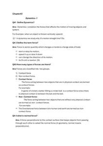 Unit# 3 Dynamics-1