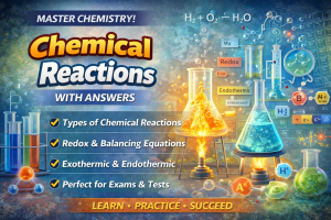 Chemical Reactions MCQs with Answers – 100 Multiple Choice Questions