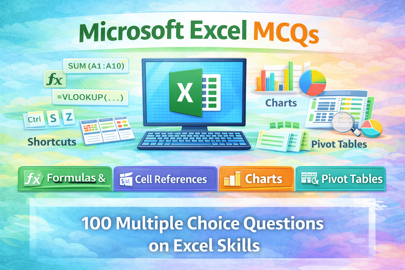 Microsoft Excel MCQs with Answers