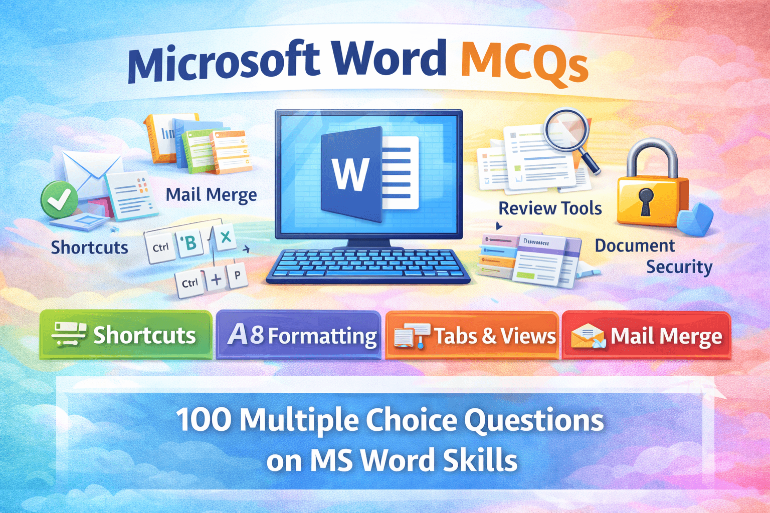 Microsoft Word MCQs with Answers | 100 Multiple Choice Questions