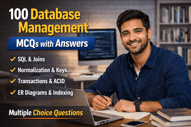 100 Database Management MCQs with Answers