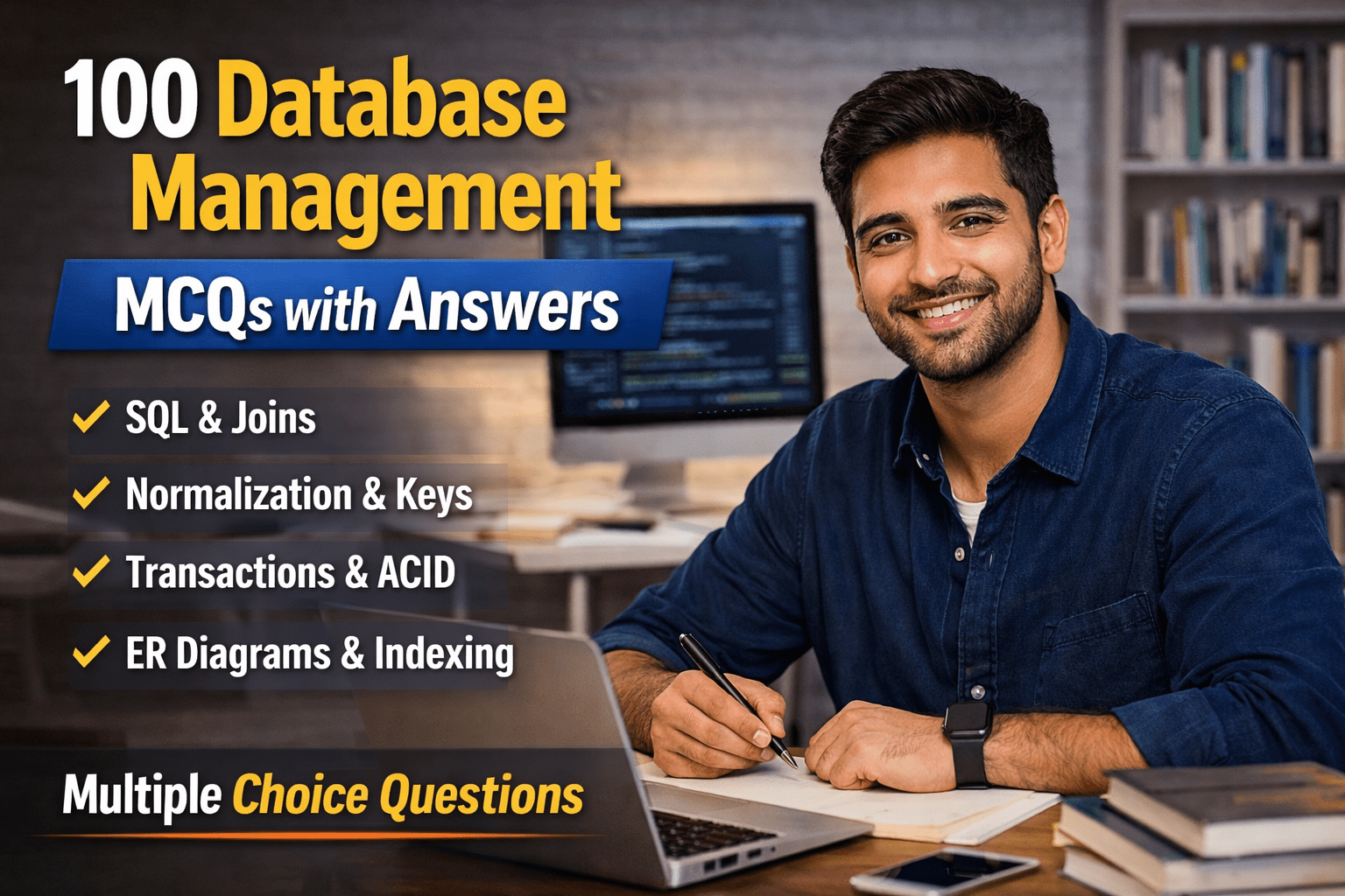 100 Database Management MCQs with Answers